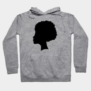 Black female silhouette Hoodie